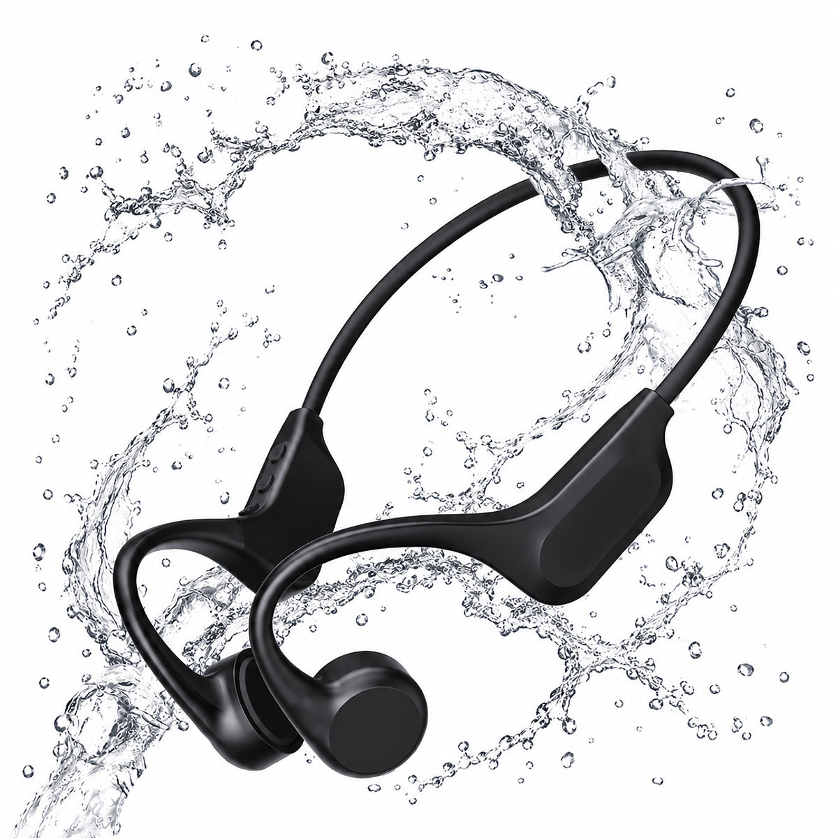 Swiftek Bone Conduction Koptelefoon – IPX8 Waterdicht – Open-oor Sportkoptelefoon – Alle Sporten – Draadloze Oordopjes – Draadloze Headset – 8GB Geheugen – MP3-speler